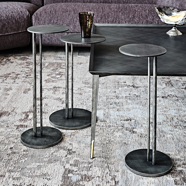 Tavolino Sting Brushed Cattelan - tavolino con struttura in acciaio