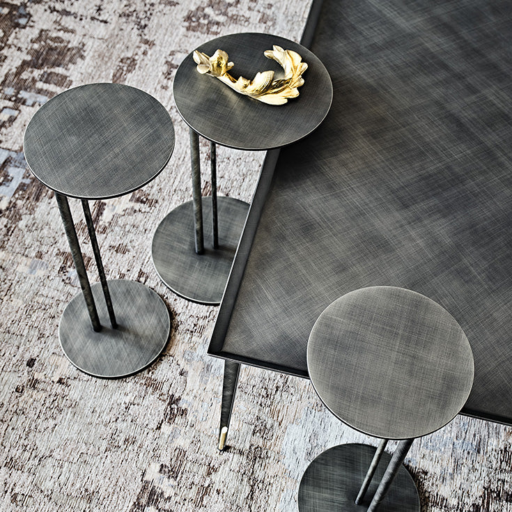 Tavolino Sting Brushed Cattelan - tavolino con struttura in acciaio