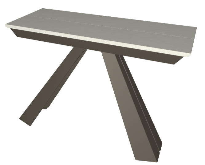 Consolle Convivium Cattelan - base in acciaio e piano in laminato