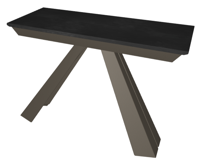 Consolle Convivium Cattelan - base in acciaio e piano in laminato