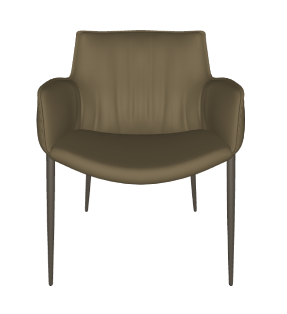 Sedia Rhonda Cattelan - struttura in acciaio e rivestimento in tessuto, synthetic nubuck, micro nubuck, ecopelle o pelle