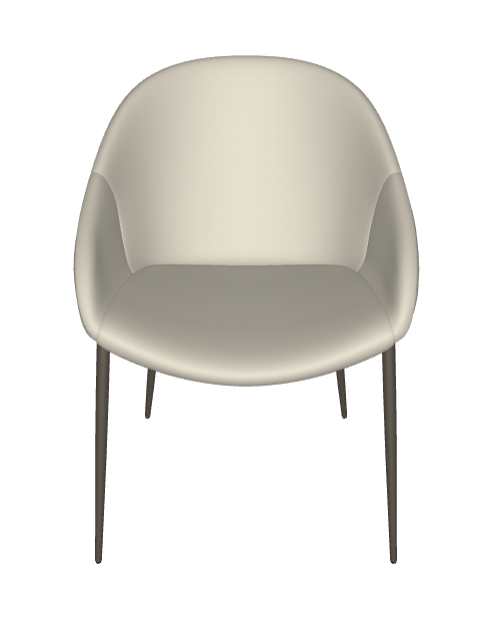 Sedia Camilla ML Cattelan - struttura in acciaio e rivestimento in tessuto, synthetic nubuck, micro nubuck, ecopelle o pelle