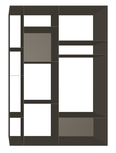 Libreria Latitude Cattelan - libreria con struttura in acciaio
