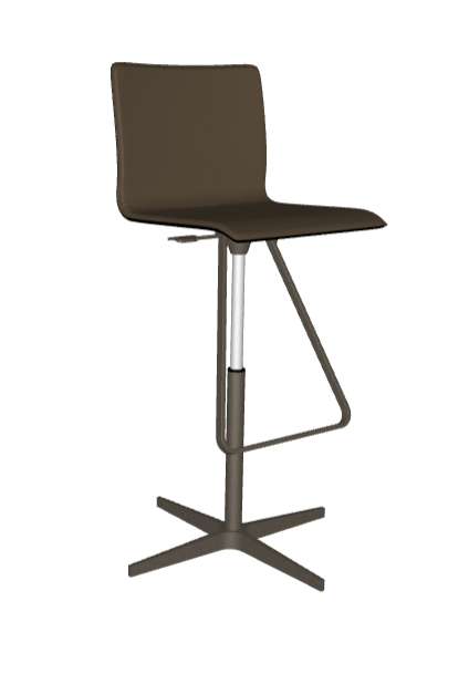 Sgabello Toto X Cattelan - sgabello ultraleggero regolabile in altezza e girevole