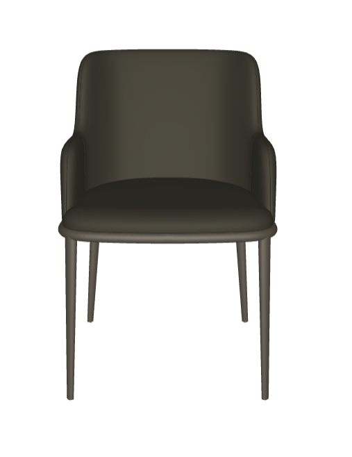 Sedia Magda ML Cattelan - struttura in acciaio e rivestimento in tessuto, synthetic nubuck, micro nubuck, ecopelle o pelle