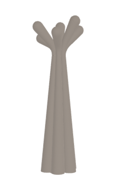 Appendiabiti Anemone Bonaldo - struttura in plastica oppure interamente rivestita in tessuto