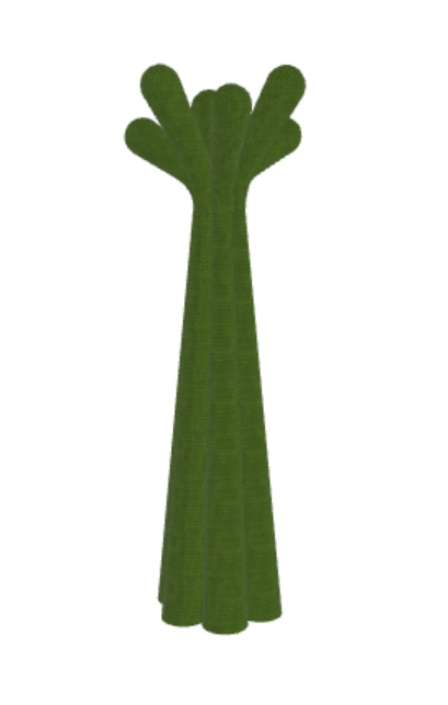 Appendiabiti Anemone Bonaldo - struttura in plastica oppure interamente rivestita in tessuto