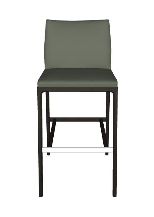 Sgabello Arcadia Couture Cattelan - struttura in legno e rivestimento in ecopelle o pelle