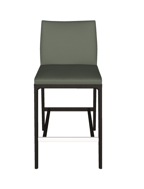 Sgabello Arcadia Couture Cattelan - struttura in legno e rivestimento in ecopelle o pelle