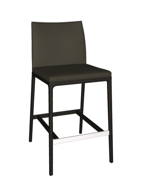 Sgabello Arcadia Cattelan - struttura in legno e rivestimento in tessuto, synthetic nubuck, micro nubuck, ecopelle o pelle