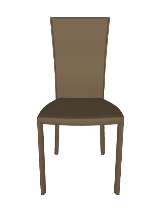 Sedia Nina Cattelan - struttura in acciaio e rivestimento in cuoio